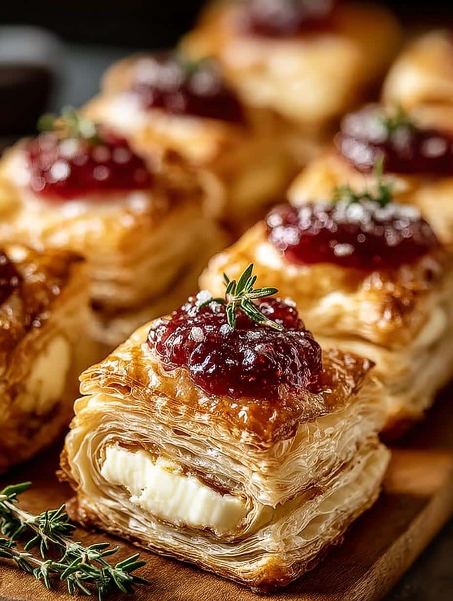 Brie Jam Puff Pastry: 5 Irresistible Bites to Savor - Brie Jam Puff Pastry - main visual representation