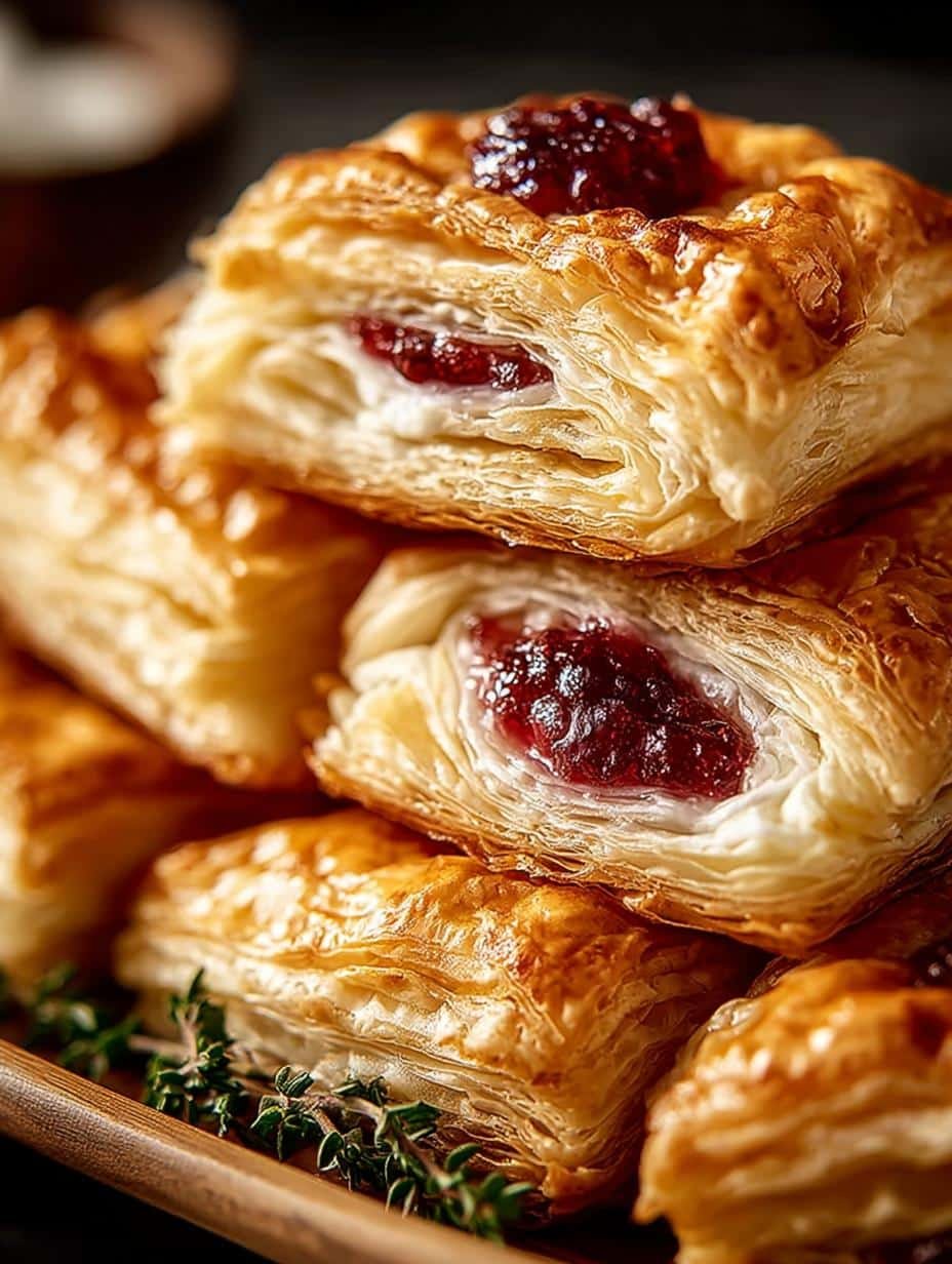 Brie Jam Puff Pastry