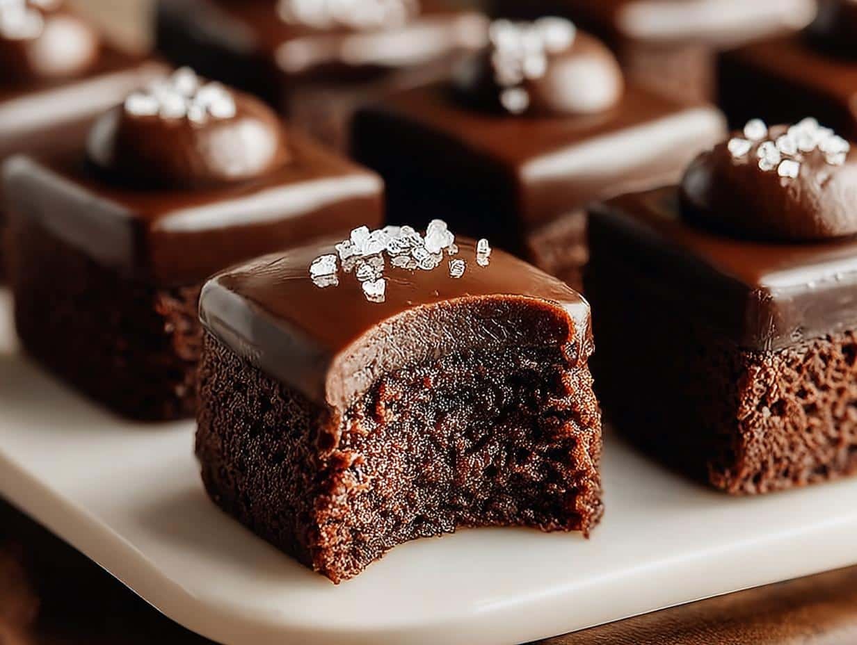 Brownie Petit Fours: 12 Easy Steps to Decadence - Brownie Petit Fours - additional detail