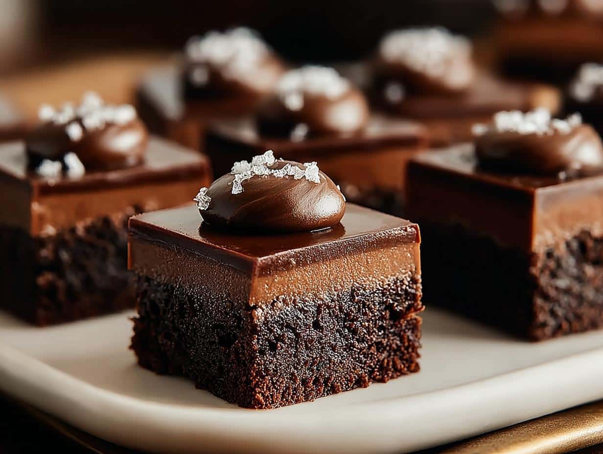 Brownie Petit Fours: 12 Easy Steps to Decadence - Brownie Petit Fours - additional detail