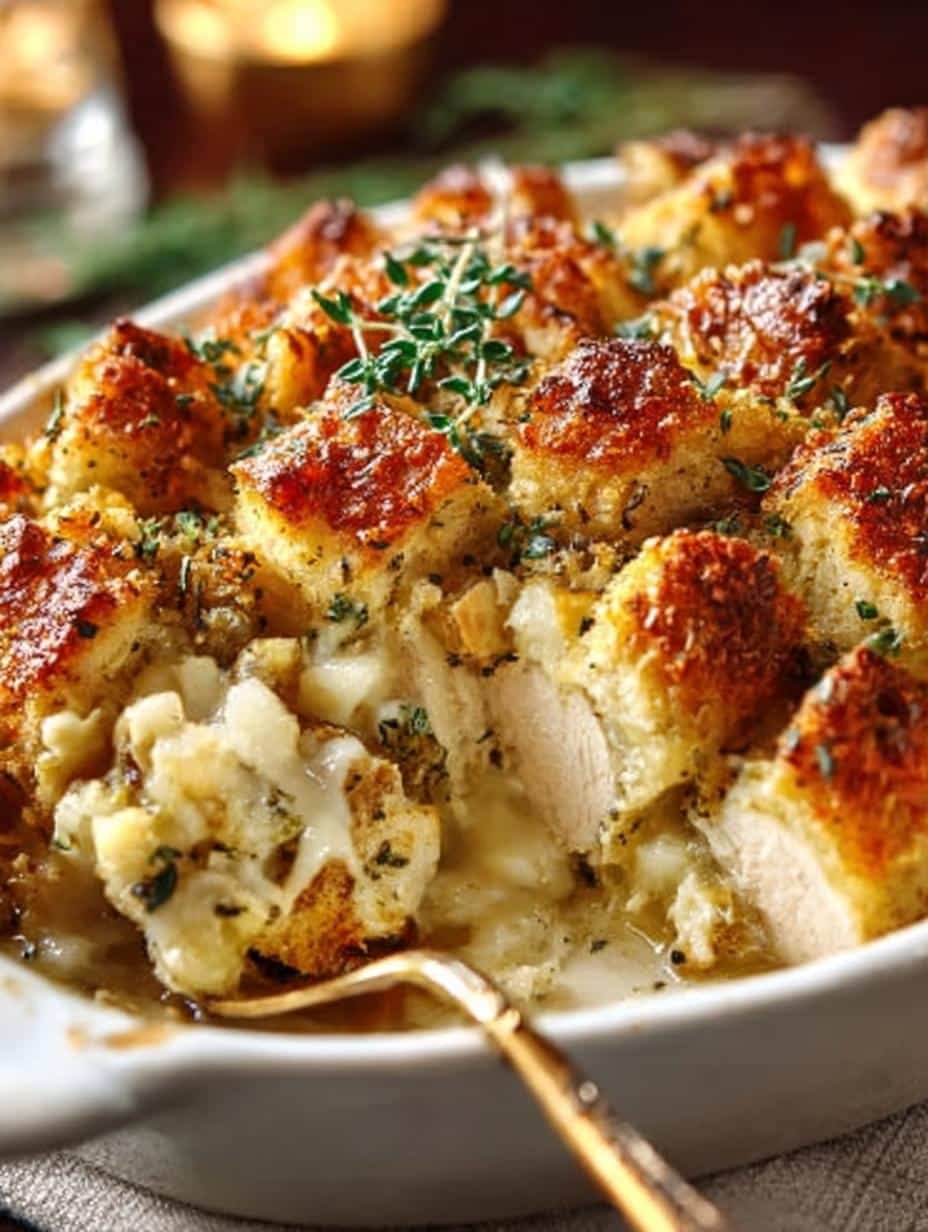 Chicken Stuffing Bake