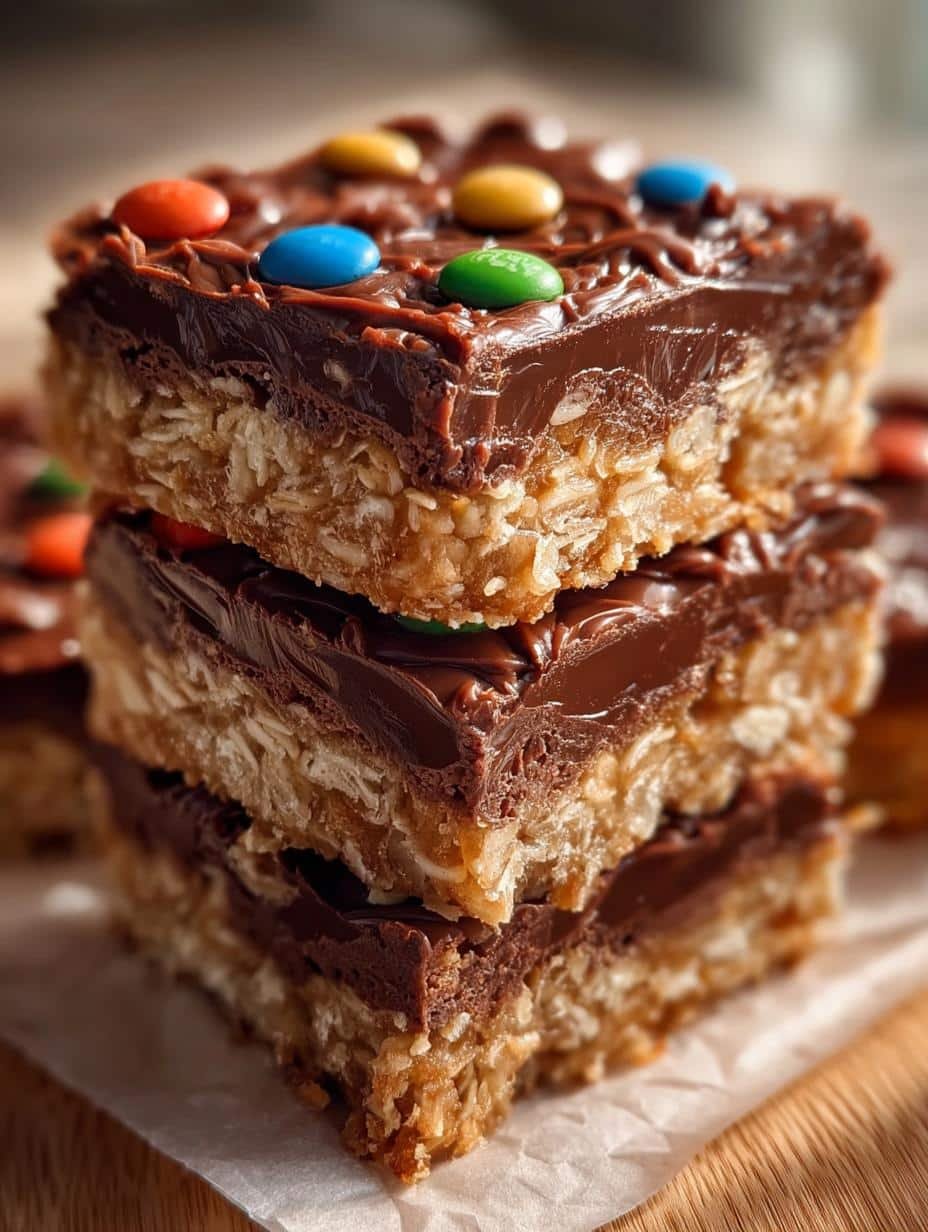 Delicious Chocolate Fudge Oatmeal Bars to Savor - Chocolate Fudge Oatmeal Bars - main visual representation