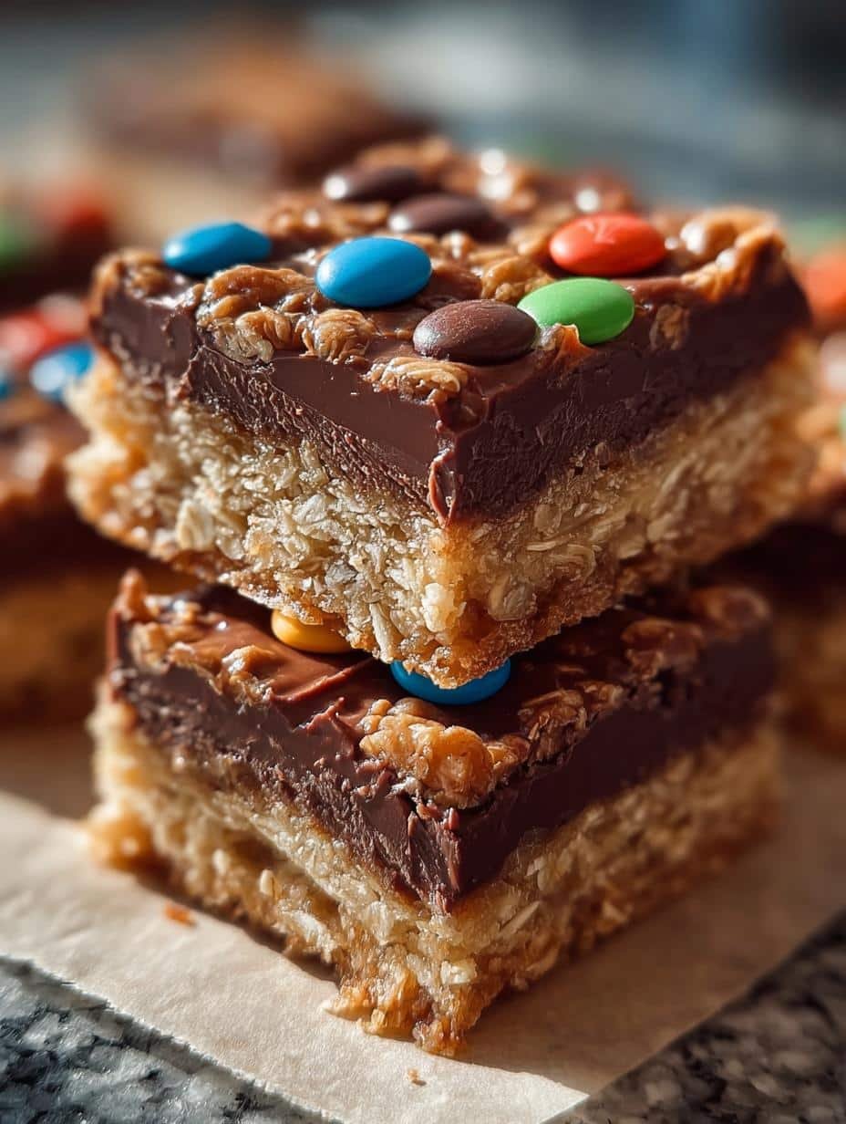 Delicious Chocolate Fudge Oatmeal Bars to Savor - Chocolate Fudge Oatmeal Bars - additional detail