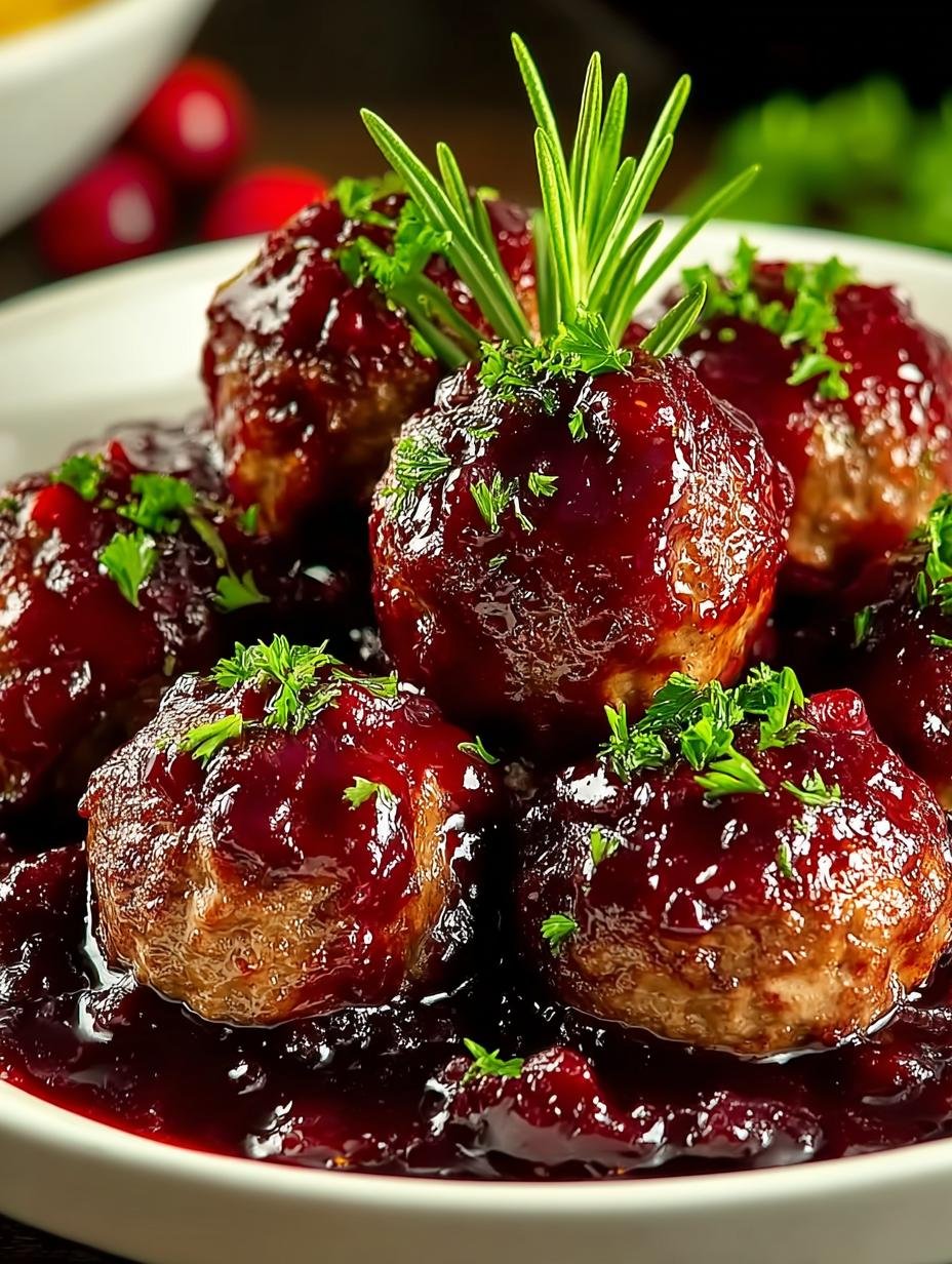 Christmas Cranberry Meatballs: 30-Minute Holiday Treat - Christmas Cranberry Meatballs - main visual representation