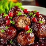 Christmas Cranberry Meatballs