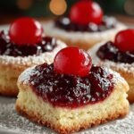 Christmas Maraschino Cherry Shortbread