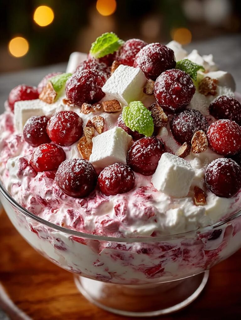 Cranberry Fluff Dessert Holiday