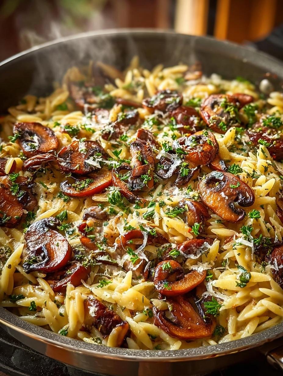 Creamy Mushroom Orzo Skillet: 7 Steps to Comfort - Creamy Mushroom Orzo Skillet - additional detail