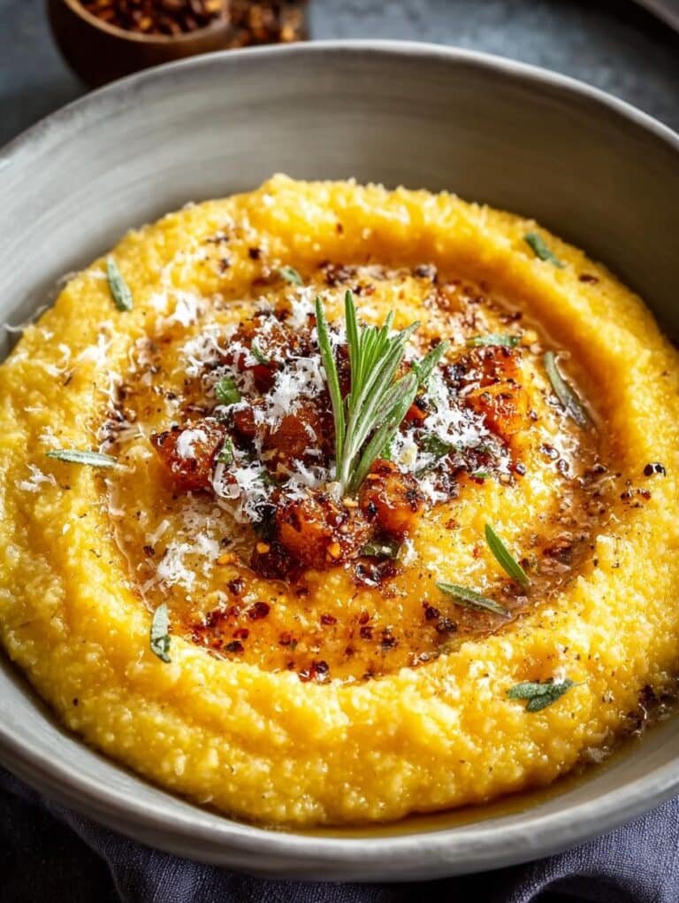 Creamy Pumpkin Polenta
