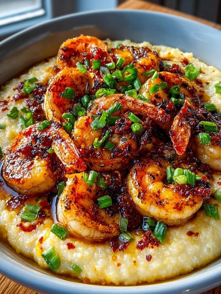 Crispy Cajun Shrimp Grits