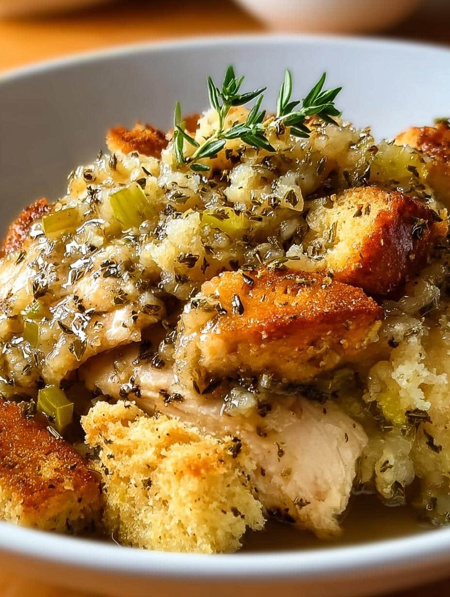Crock Pot Chicken Dressing