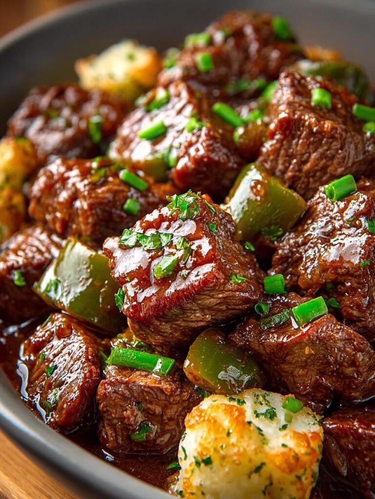 Crockpot Mississippi Steak Bites