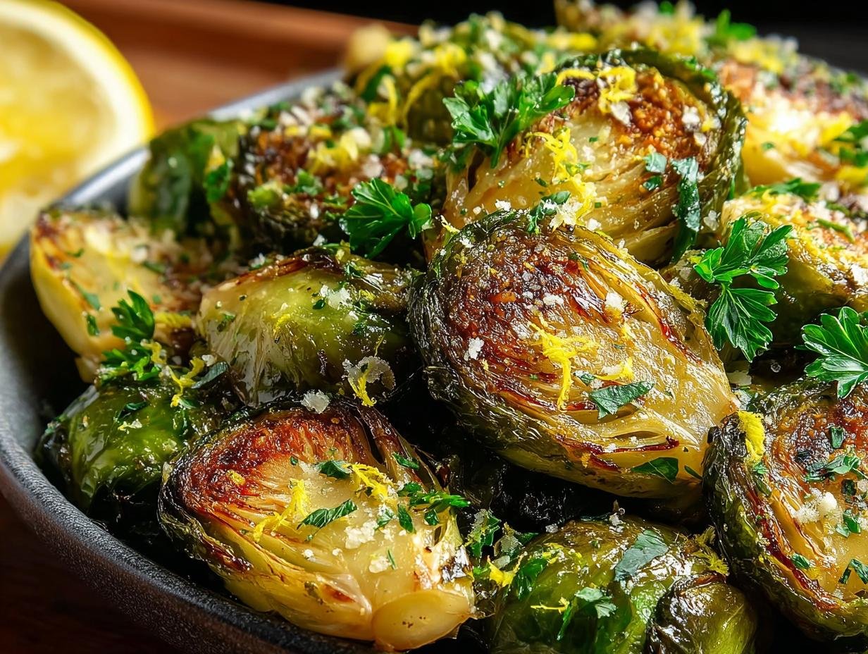 Amazing Garlic Butter Roasted Brussels: 1 Delicious Recipe - Garlic Butter Roasted Brussels - main visual representation