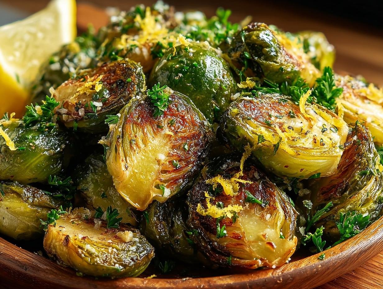 Amazing Garlic Butter Roasted Brussels: 1 Delicious Recipe - Garlic Butter Roasted Brussels - additional detail