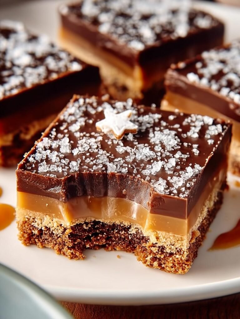 Gingerbread Caramel Slice