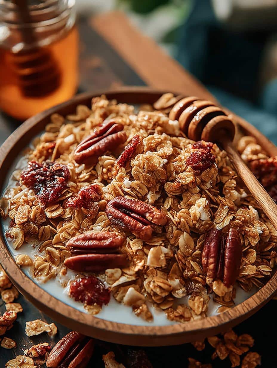 Amazing Golden Maple Pecan Granola Recipe - Golden Maple Pecan Granola - additional detail