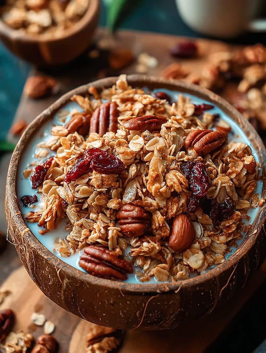 Amazing Golden Maple Pecan Granola Recipe - Golden Maple Pecan Granola - additional detail