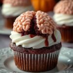 Halloween Brain Cupcakes