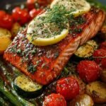Honey Garlic Salmon Veggies