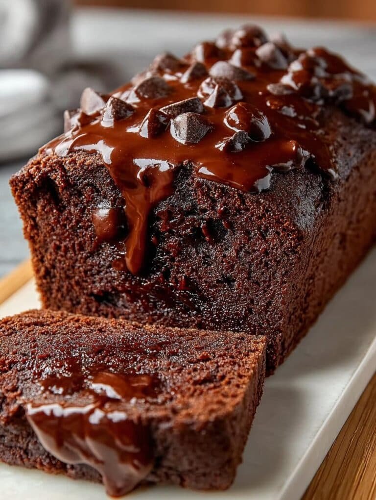 Hot Fudge Brownie Bread