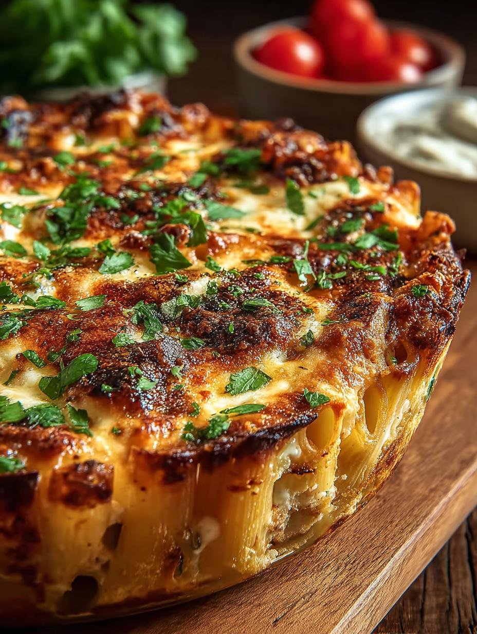 Close-up of a serving of Irresistible Creamy Cajun Chicken pasta, showing tender chicken, penne, and creamy sauce, garnished with fresh parsley.