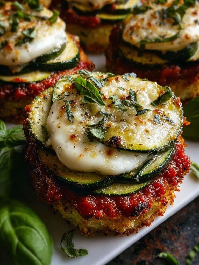 Layered Zucchini Ricotta Melts