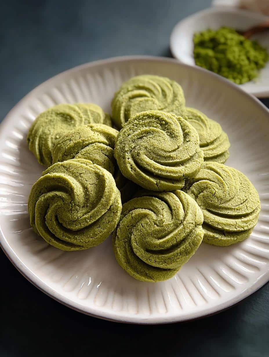 Matcha Butter Cookies
