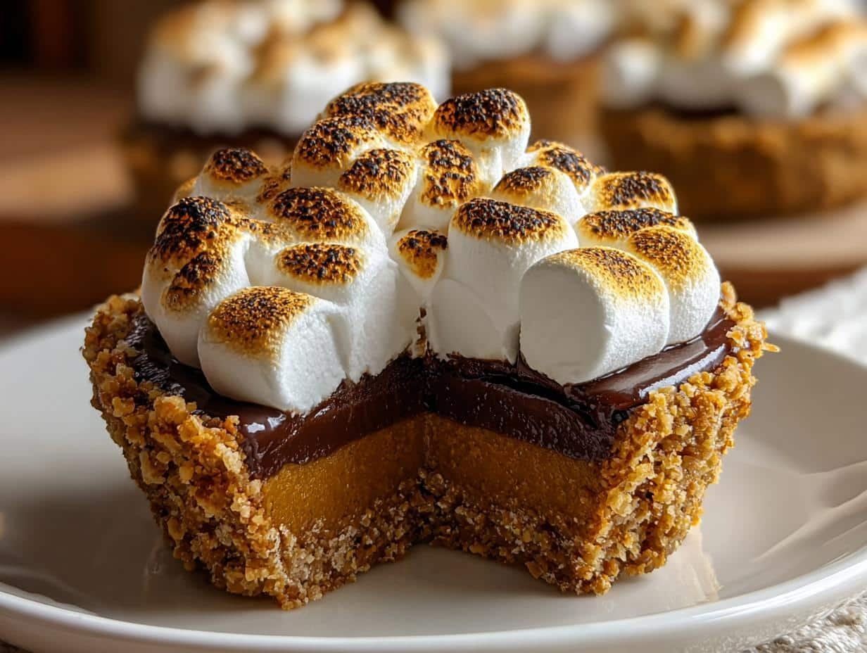 Amazing Mini Pumpkin Smores Pie In 20 Minutes - Mini Pumpkin Smores Pie - additional detail