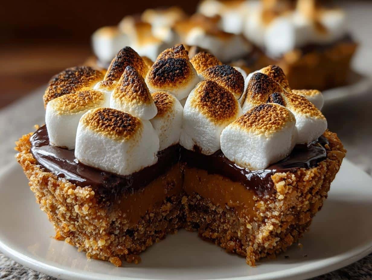 Amazing Mini Pumpkin Smores Pie In 20 Minutes - Mini Pumpkin Smores Pie - additional detail