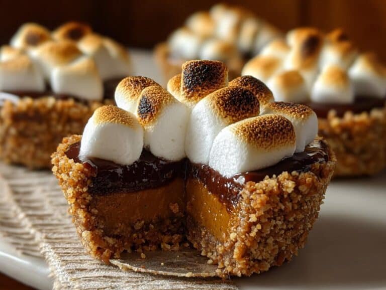 Mini Pumpkin Smores Pie