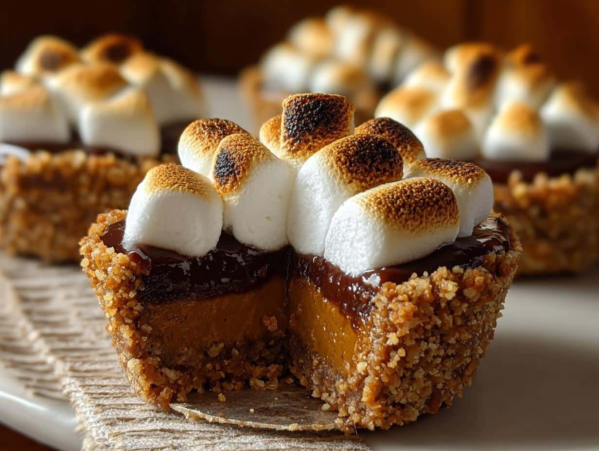 Mini Pumpkin Smores Pie