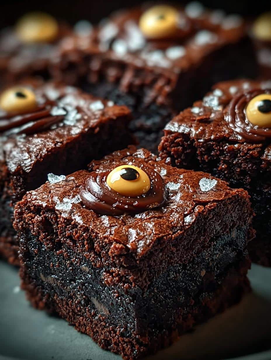 Monster Eye Brownie Bites