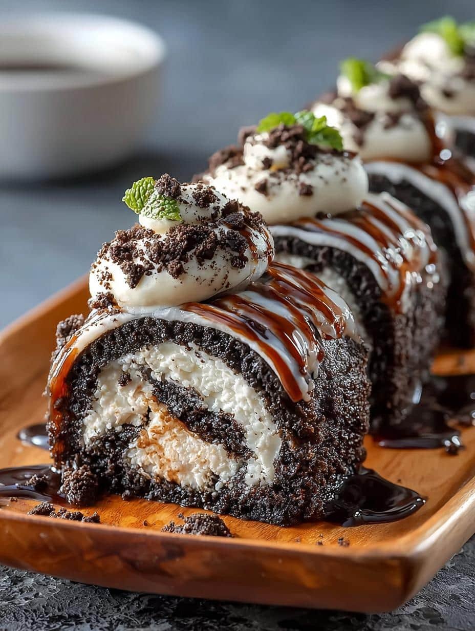 Delicious Oreo Sushi Rolls Dessert Recipe for Everyone - Oreo Sushi Rolls Dessert - main visual representation