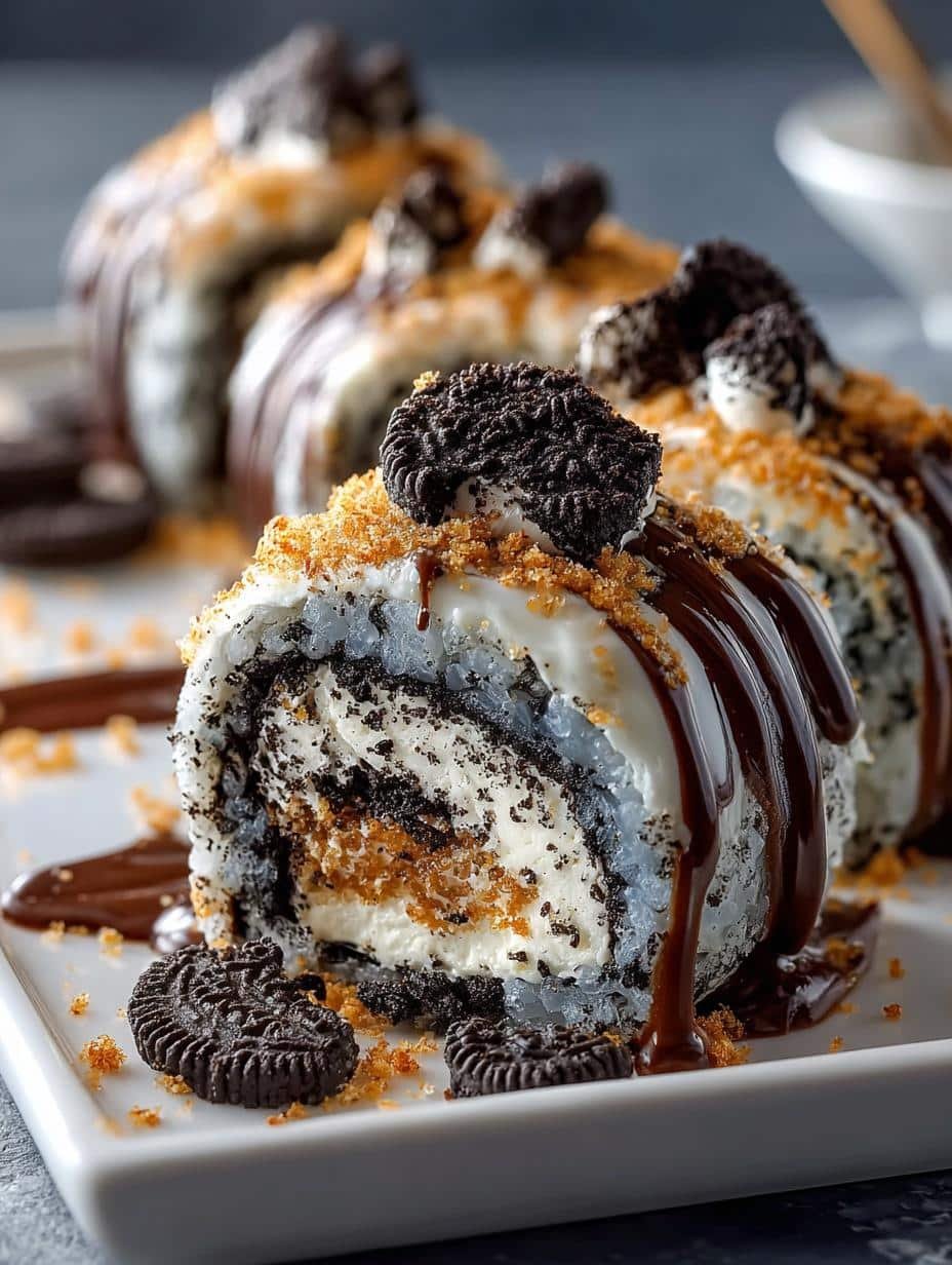 Delicious Oreo Sushi Rolls Dessert Recipe for Everyone - Oreo Sushi Rolls Dessert - additional detail