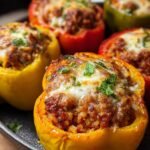 Pumpkin Sausage Stuffed Peppers