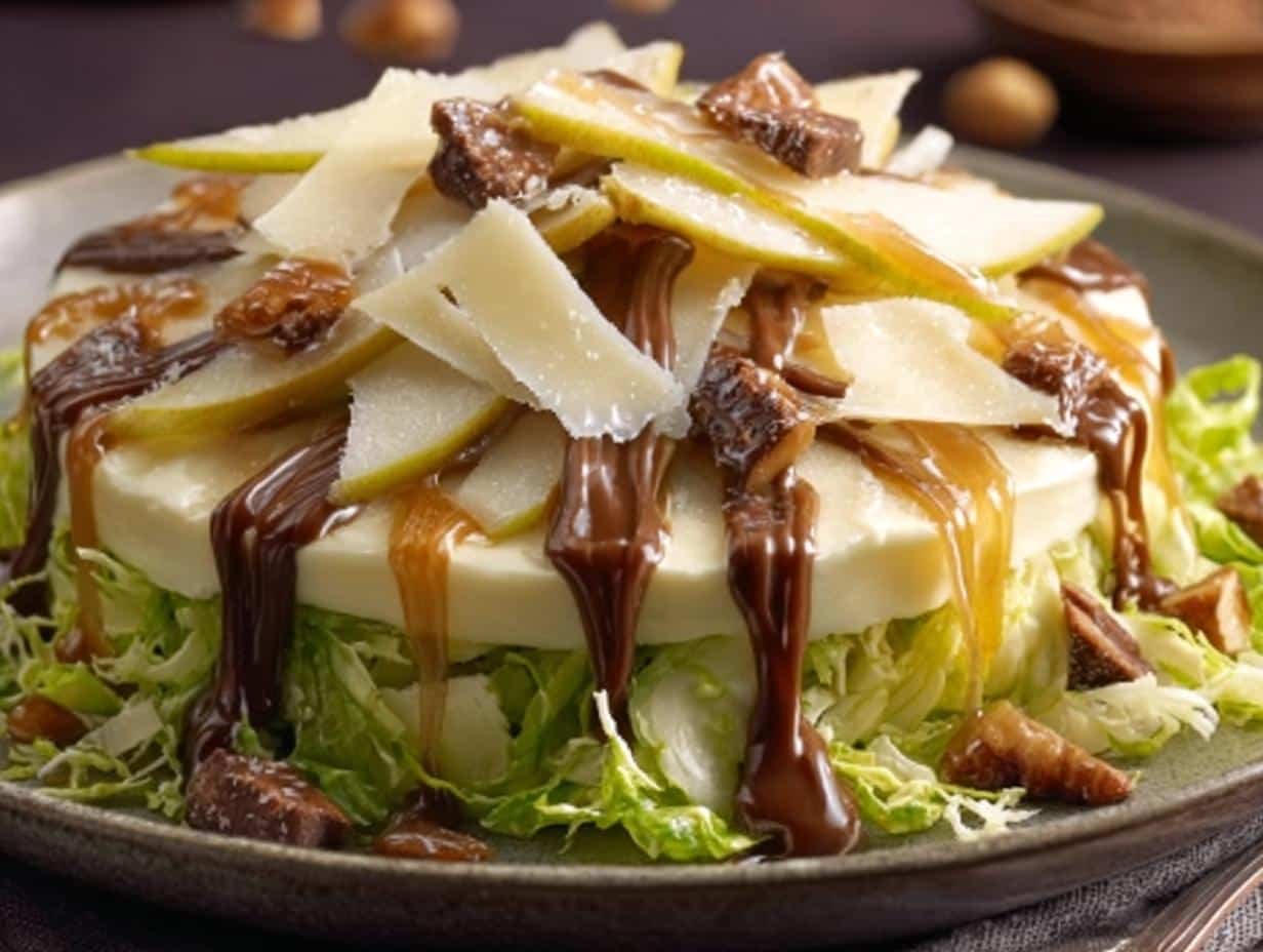 Shaved Brussels Pear Salad