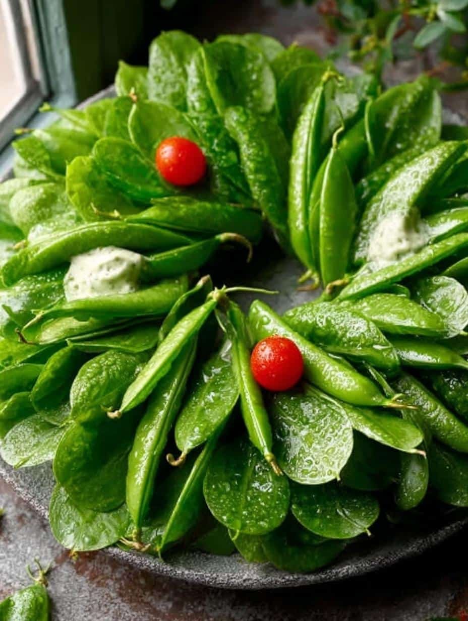 Snow Pea Holiday Wreath: 7 Steps to Create a Festive Masterpiece - Snow Pea Holiday Wreath - main visual representation