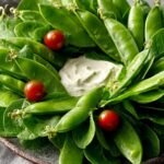 Snow Pea Holiday Wreath