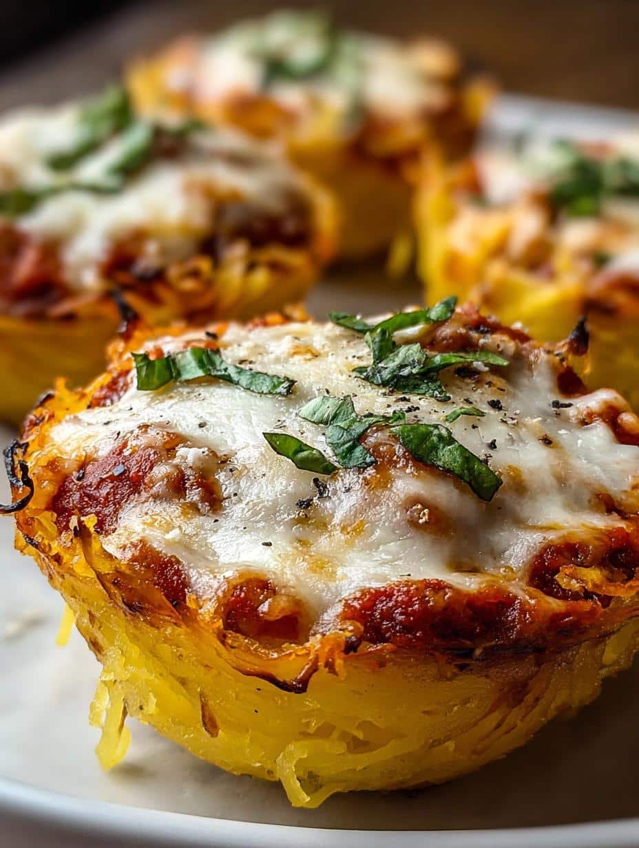 Spaghetti Squash Lasagna Cups