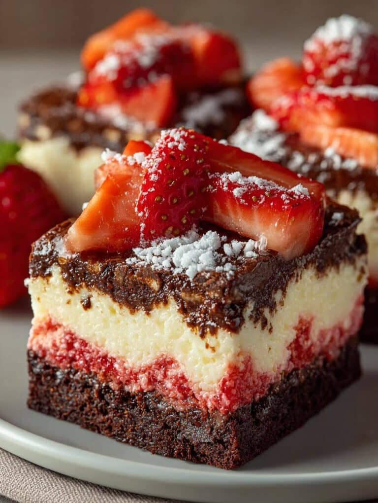 Strawberry Crunch Brownies Bar