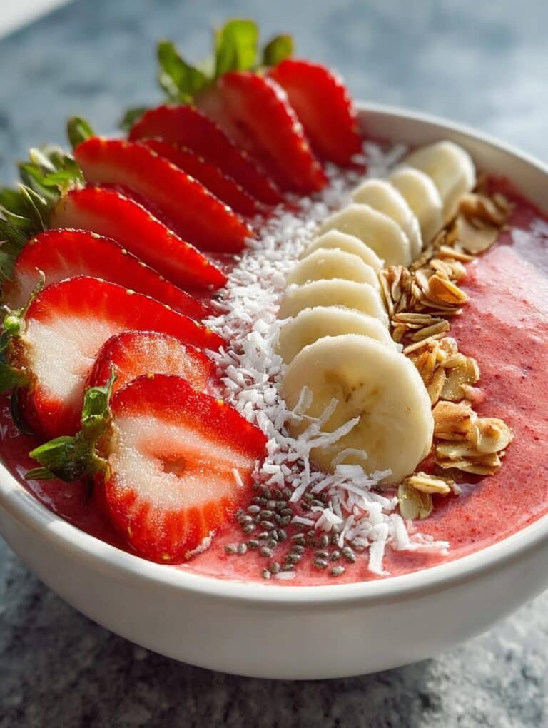Strawberry Smoothie Bowl Healthy