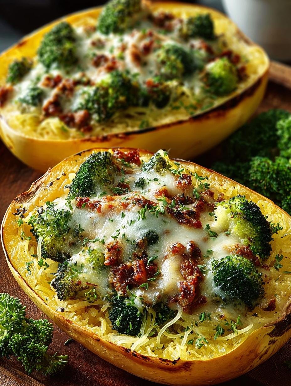 Stuffed Spaghetti Squash Broccoli: 7 Irresistible Tips - Stuffed Spaghetti Squash Broccoli - main visual representation