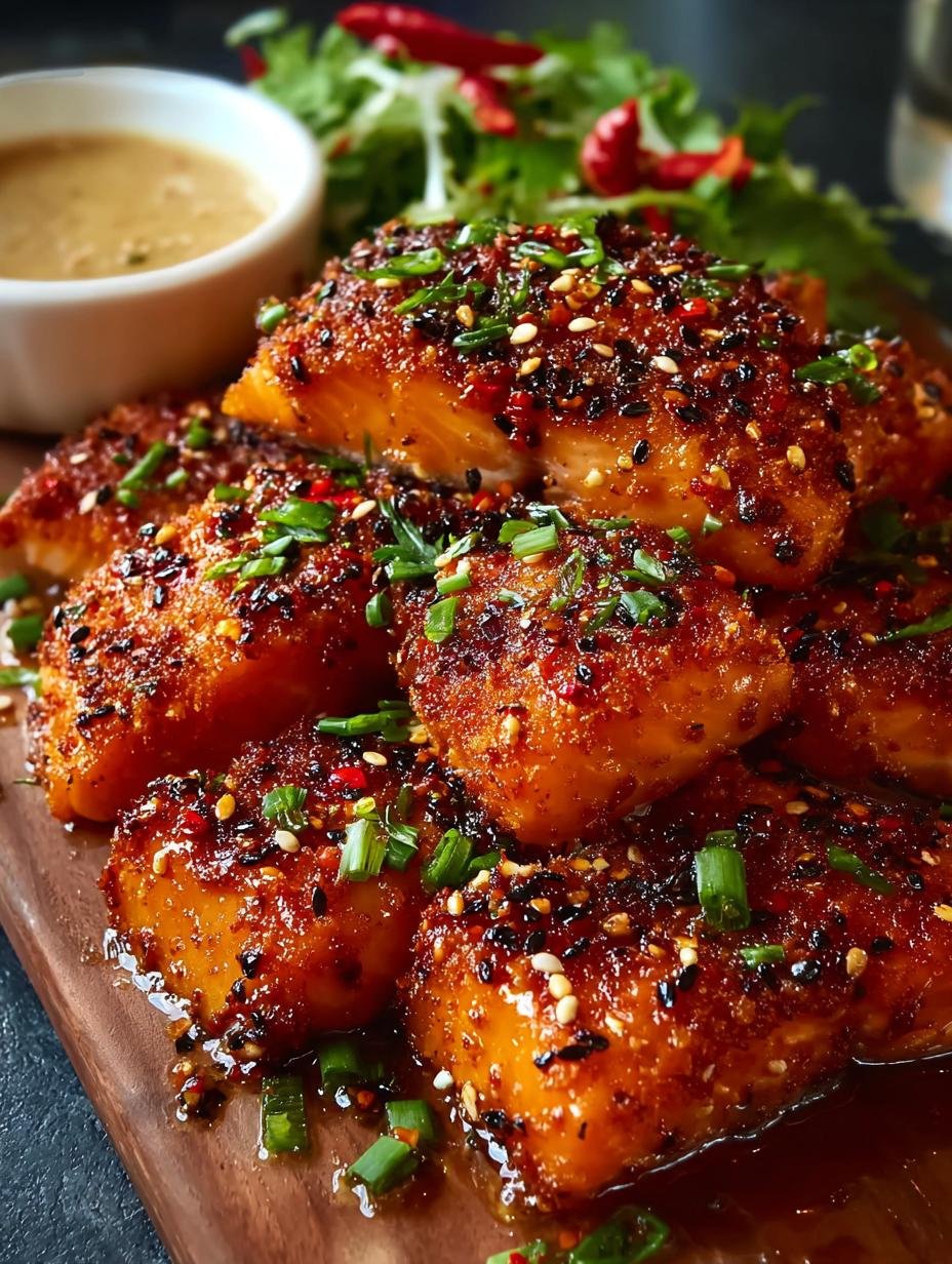 Sweet Spicy Crispy Salmon: 1 Amazing Dinner Fix - Sweet Spicy Crispy Salmon - additional detail