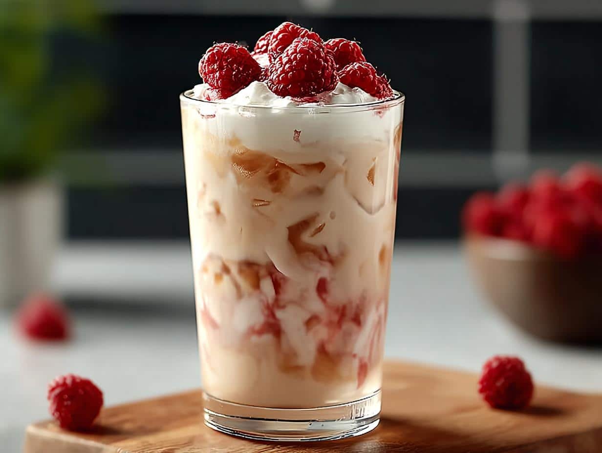 Vanilla Raspberry Iced Latte