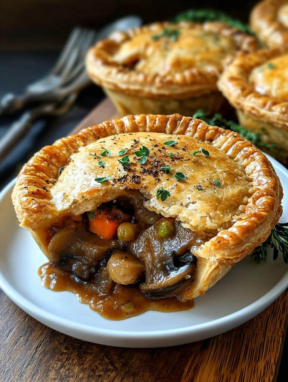 A beautifully arranged Vegan Thanksgiving feast with savory pies, roasted cauliflower, and vibrant side dishes on a rustic table setting, showcasing a divine plant-based meal.