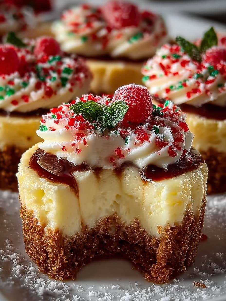 Bake Christmas Mini Cheesecakes for Festive Delights - Bake Christmas Mini Cheesecakes - main visual representation