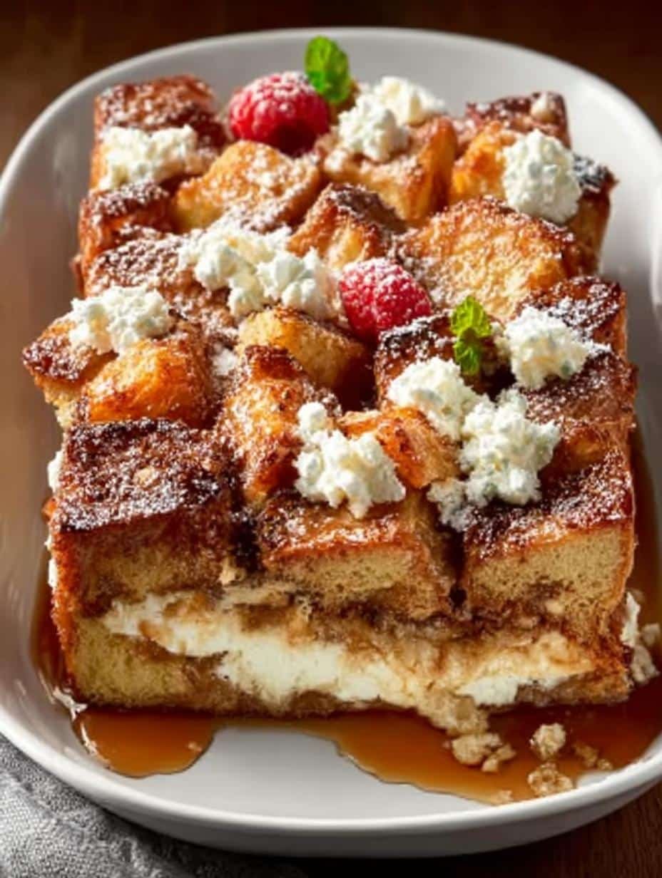 Irresistible Baked Cream Cheese French Toast Casserole - Baked Cream Cheese French - main visual representation