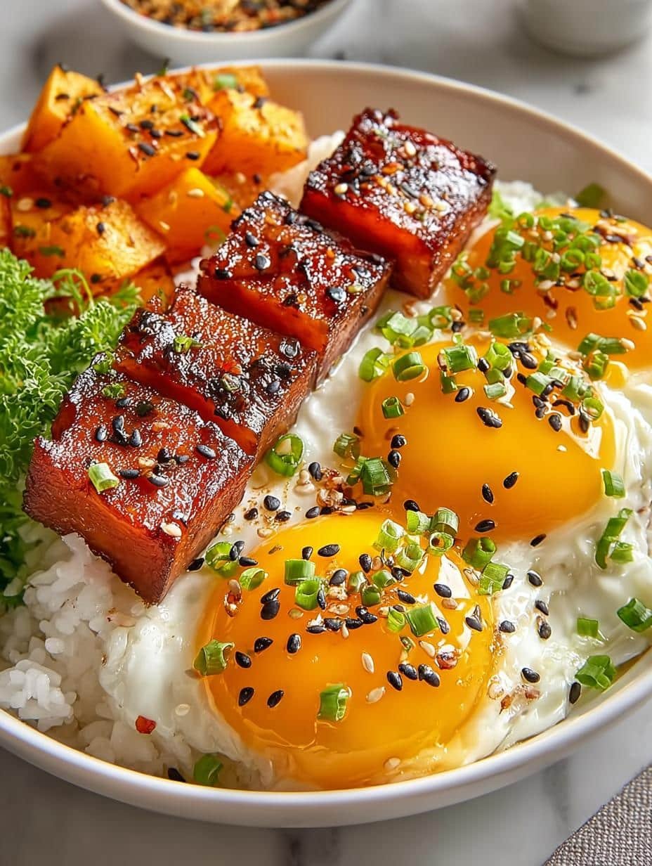 Caramelized Spam Eggs