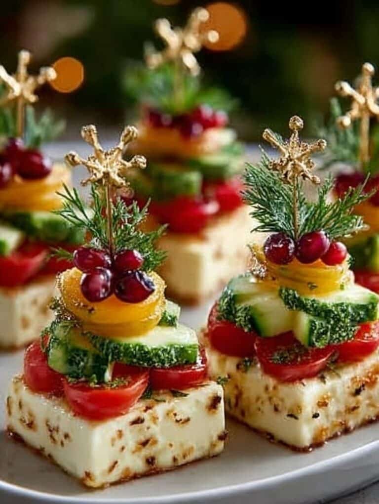 Cheesy Christmas Tree Appetizers