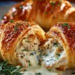 Chicken Alfredo Stuffed Crescents